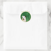 Jack Russell Terrier Peace Runder Aufkleber (Tasche)