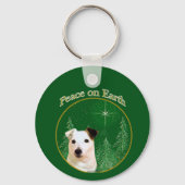Jack Russell Terrier Peace Schlüsselanhänger (Rückseite)