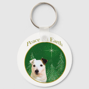 Jack Russell Terrier Peace Schlüsselanhänger