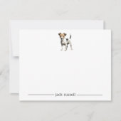Jack Russell Terrier Personalisierte Mitteilungska Mitteilungskarte (Vorderseite)