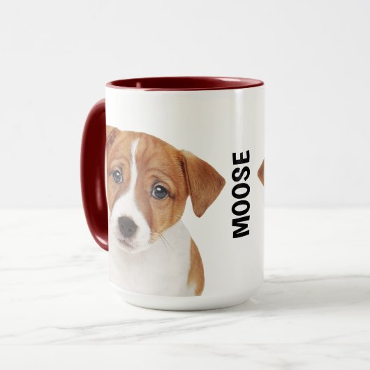 Jack Russell Terrier Personalized Mug Tasse (Vorderseite Links)