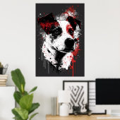 Jack Russell Terrier Portrait Poster (Heimbüro)