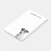 Jack Russell Terrier Post-it Klebezettel (angewinkelt)