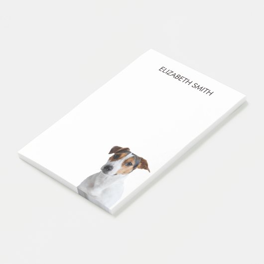 Jack Russell Terrier Post-it Klebezettel (angewinkelt)