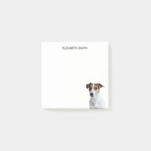Jack Russell Terrier Post-it Klebezettel (Vorderseite)