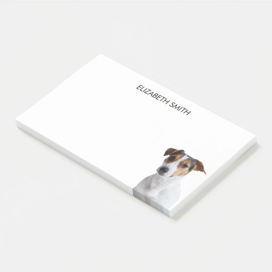 Jack Russell Terrier Post-it Klebezettel (angewinkelt)