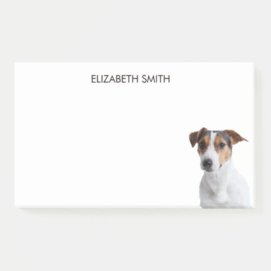 Jack Russell Terrier Post-it Klebezettel (Vorderseite)
