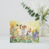 Jack Russell Terrier - Postcard Postkarte (Stehend Vorderseite)