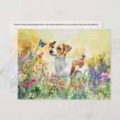 Jack Russell Terrier - Postcard Postkarte (Vorne/Hinten)