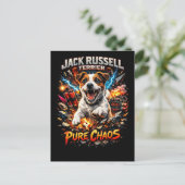 Jack Russell Terrier Postkarte (Stehend Vorderseite)