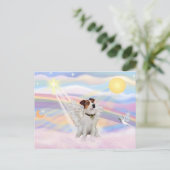 Jack Russell Terrier Postkarte (Stehend Vorderseite)
