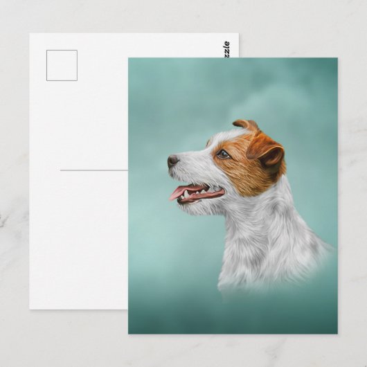 Jack Russell Terrier Postkarte (Vorne/Hinten)