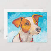 Jack Russell Terrier Postkarte (Vorne/Hinten)