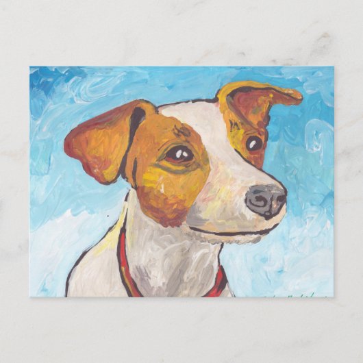 Jack Russell Terrier Postkarte (Vorderseite)