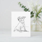 Jack Russell Terrier  Postkarte (Stehend Vorderseite)