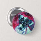 Jack Russell Terrier Pup Button - "Julep" (Vorne & Hinten)