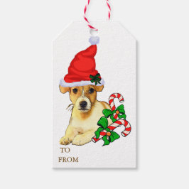 Jack Russell Terrier Puppy Christmas Geschenkanhänger