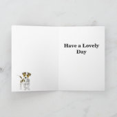 Jack Russell Terrier Puppy Feiertagskarte (Innenseite)