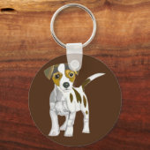 Jack Russell Terrier Puppy Schlüsselanhänger (Vorderseite)
