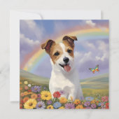 Jack Russell Terrier Rainbow Benutzerdefinierter D (Vorderseite)