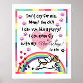 Jack Russell Terrier Rainbow Bridge Art Printing Poster (Vorne)
