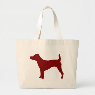 Jack-Russell-Terrier (rot) Jumbo Stoffbeutel