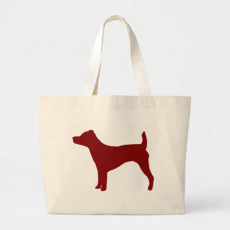 Jack-Russell-Terrier (rot) Jumbo Stoffbeutel