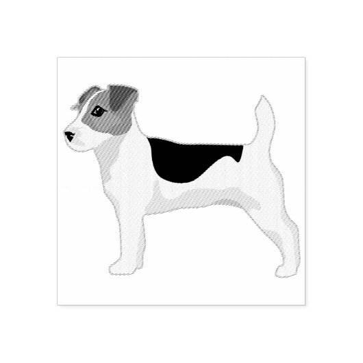 Jack Russell Terrier Rubber Briefmarke Gummistempel (Prägung)