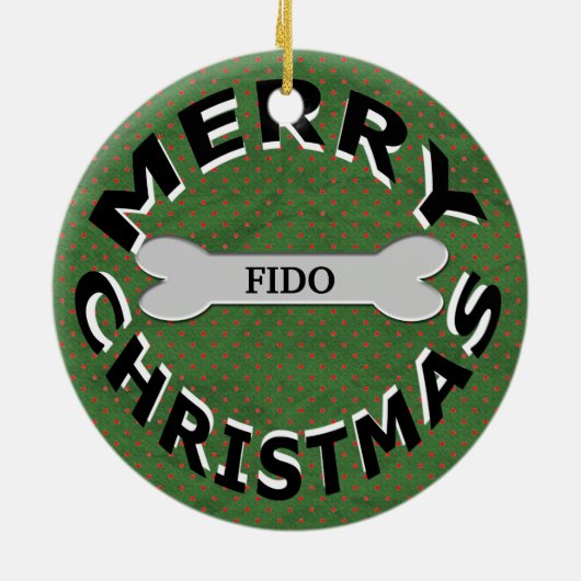 Jack-Russell-Terrier-Sankt-Welpe Keramik Ornament (Hinten)