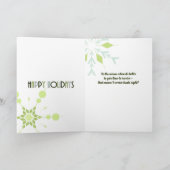 Jack Russell Terrier Santa Dog Grünen Weihnachten (Innenseite)