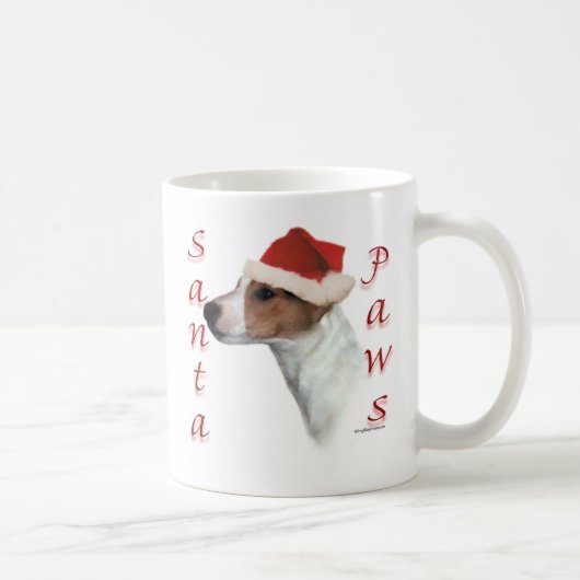 Jack Russell Terrier Santa Paws Kaffeetasse (Rechts)