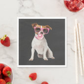 Jack Russell Terrier Serviette (Beispiel)