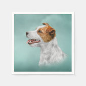 Jack Russell Terrier Serviette (Vorderseite)