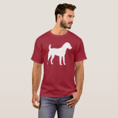 Jack-Russell-Terrier-Silhouette T-Shirt (Vorne ganz)