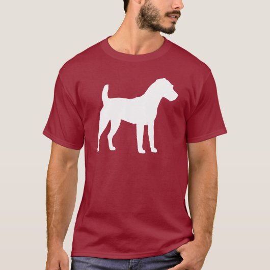 Jack-Russell-Terrier-Silhouette T-Shirt (Vorderseite)