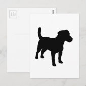Jack russell Terrier silo.png Postkarte (Vorne/Hinten)