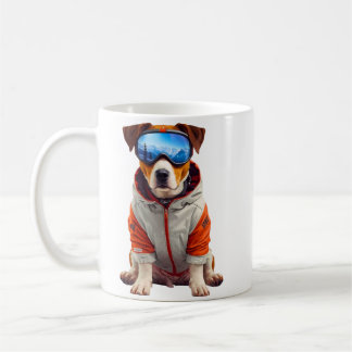 Jack Russell Terrier Ski Dog Art – Cute Winter Dog Kaffeetasse