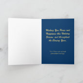 Jack Russell Terrier Snow Cabin Christmas Cards Feiertagskarte (Innenseite)