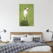 Jack Russell Terrier Springen, erhöhte Sicht Leinwanddruck (Insitu (Schlafzimmer))
