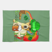Jack Russell Terrier St Patricks Geschirrtuch (Horizontal)