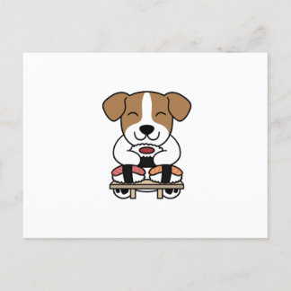Jack Russell Terrier Sushi Lover Postkarte