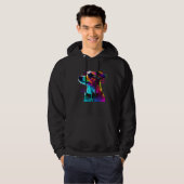 Jack Russell Terrier Synthwave  1 Hoodie (Vorne ganz)