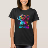 Jack Russell Terrier Synthwave 1 T-Shirt (Vorderseite)