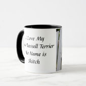 Jack-Russell-Terrier Tasse (Vorderseite Links)