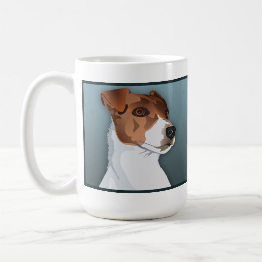 Jack-Russell-Terrier-Tasse Kaffeetasse (Links)