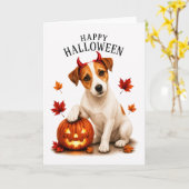 Jack Russell Terrier Teufelshund Karte (Gelbe Blume)