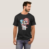 Jack Russell Terrier USA Flag T-Shirt (Vorne ganz)