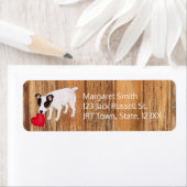 Jack Russell Terrier Valentine Address Wood (Insitu)