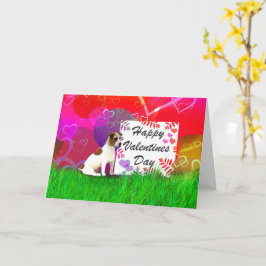 Jack Russell Terrier Valentine Card Karte
