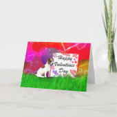 Jack Russell Terrier Valentine Card Karte (Vorderseite)